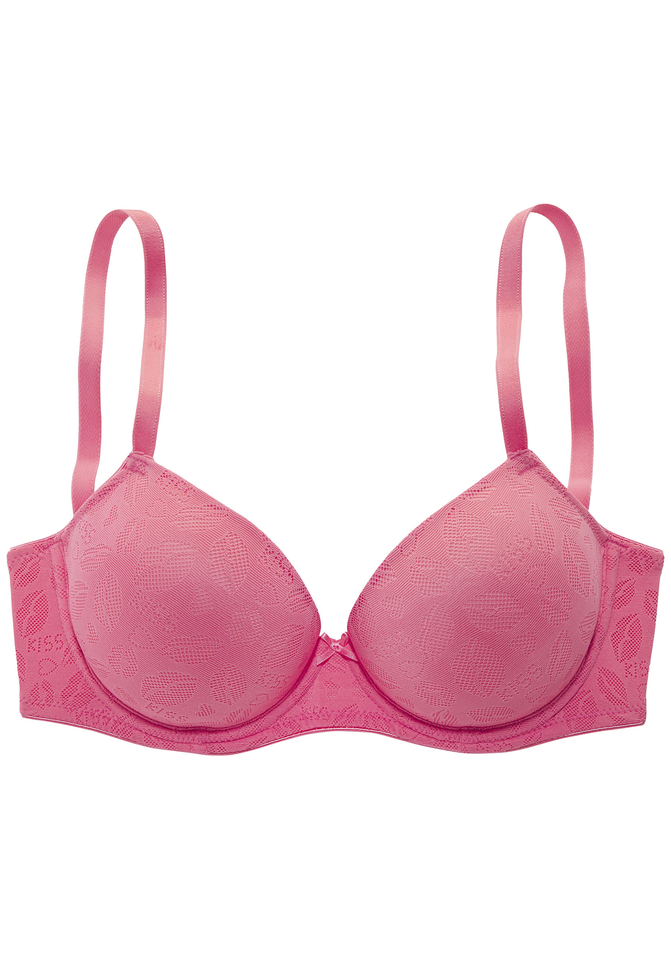 Sutien pe 100/B LASCANA pe roz închis, Vizualizare produs