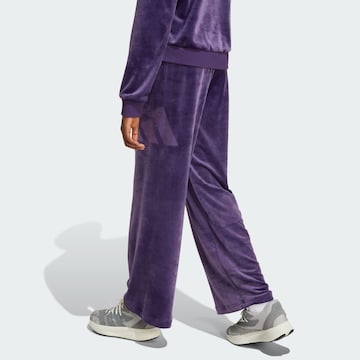 ADIDAS SPORTSWEAR Wide leg Sportbroek 'Seasonal Essentials' in Lila
