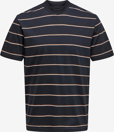 Only & Sons Shirt 'Alan' in Night blue / Orange / White, Item view