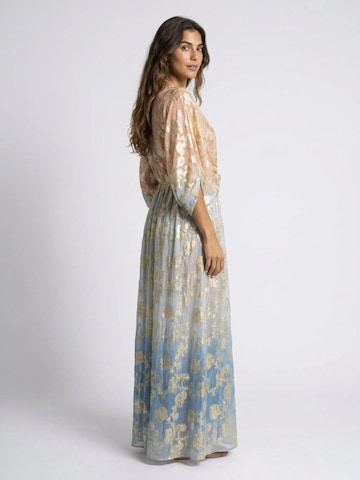 Miss June Šaty 'Caftan Long Pastel' – modrá