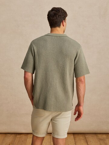 DAN FOX APPAREL Πλεκτή ζακέτα 'Gustav' σε πράσινο