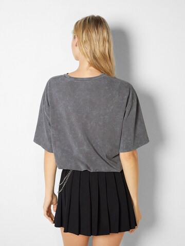 Bershka Shirt in Grey