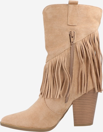 GLAMOROUS - Botas camperas en beige