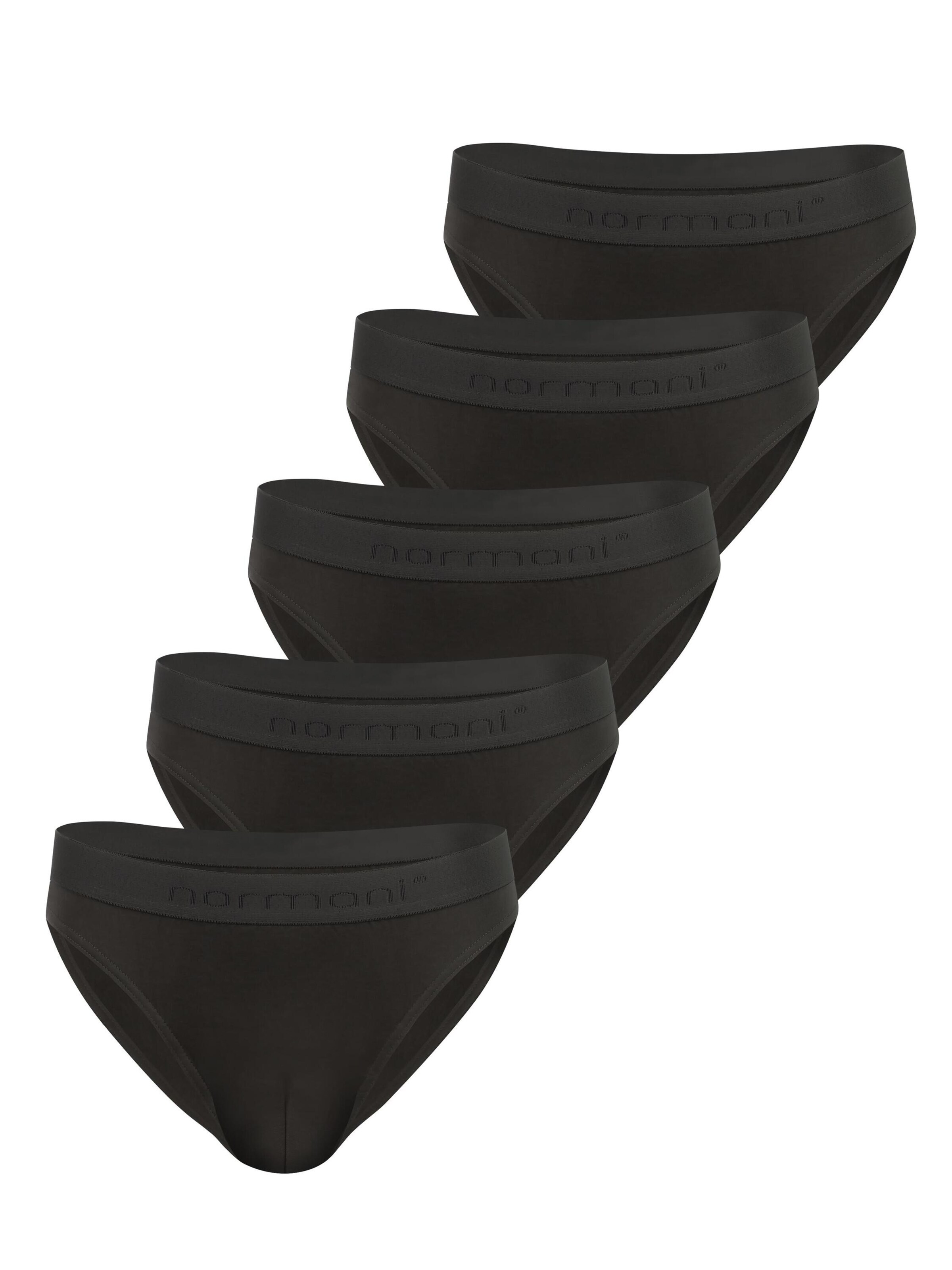 normani Slip 'Sliwen' in Schwarz: Vorderseite