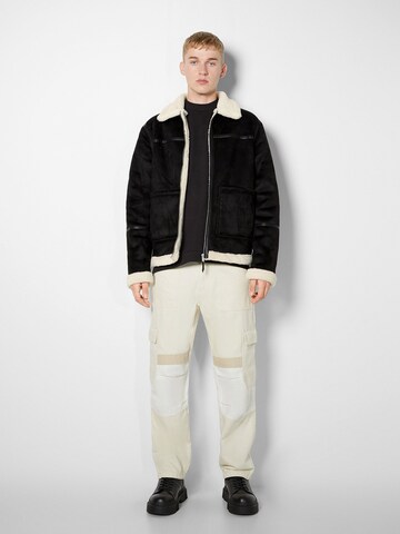 Bershka Between-season jacket in Black