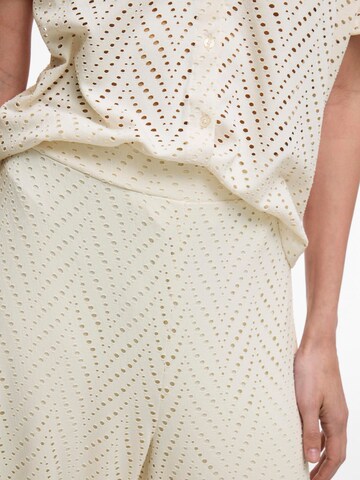 VILA Wide leg Trousers 'VIDelaia' in Beige