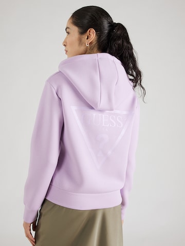 GUESS Sportsweatjacke 'ALLIE' in Lila