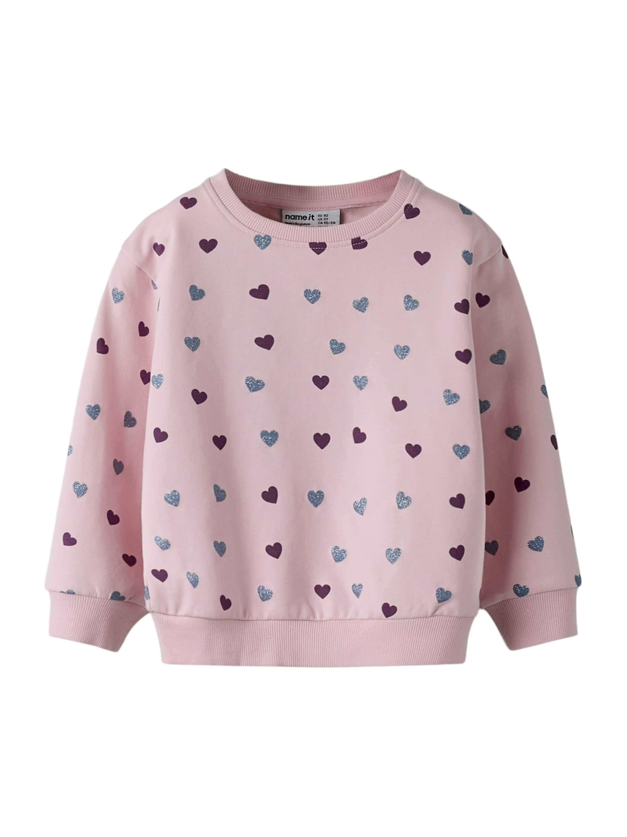 NAME IT Sweatshirt 'NMFSOLEA' i pink: forside