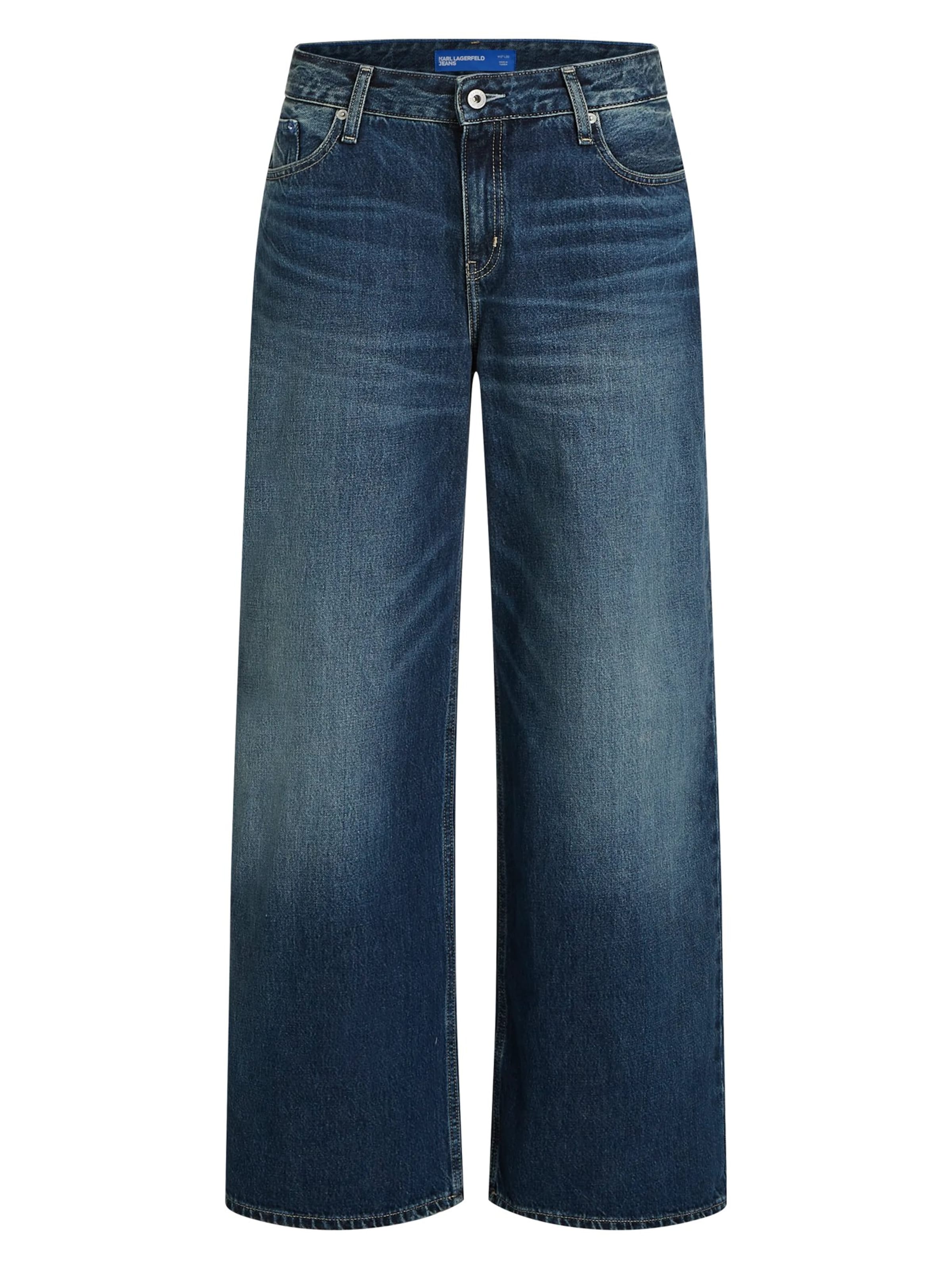 KARL LAGERFELD JEANS Широкий Джинсы в Синий: спереди