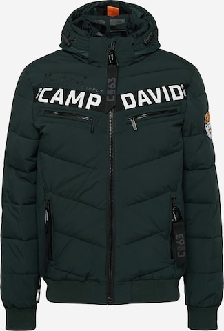 CAMP DAVID Winter Jacket in Green: front