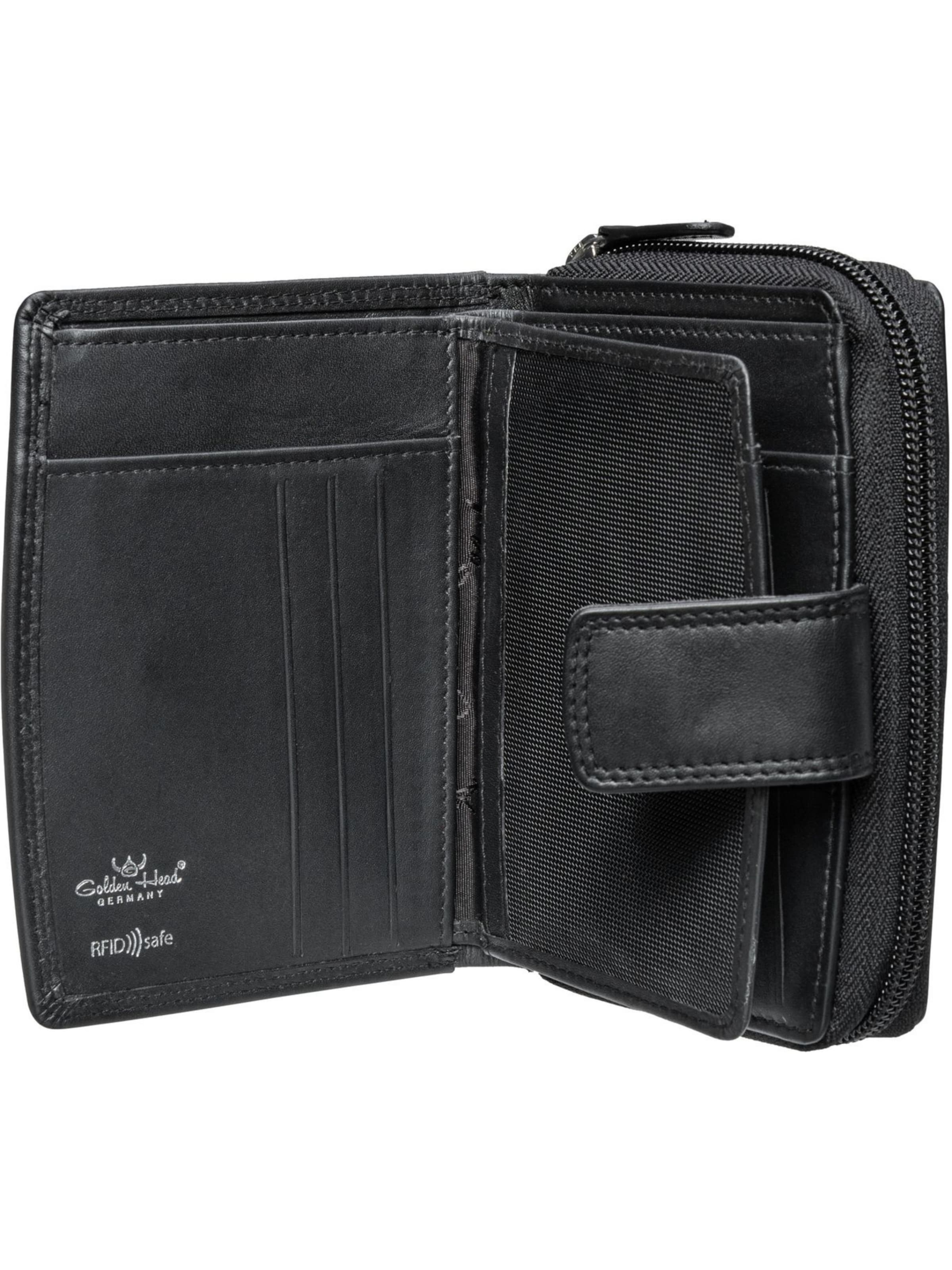 GOLDEN HEAD Portemonnaie 'Polo' in Schwarz