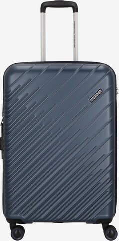 American Tourister Trolley 'Speedstar' in Blauw: voorkant