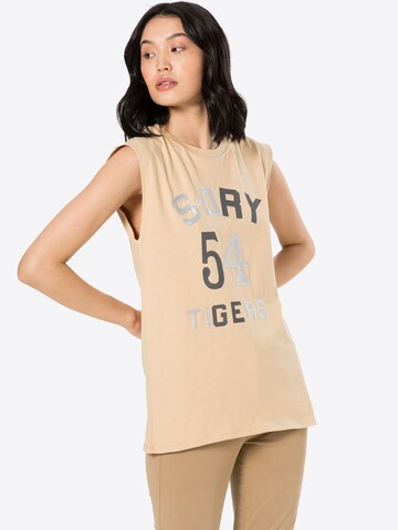 Superdry Top in Beige: voorkant