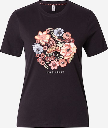 T-shirt 'Cornelia' ONLY en noir : devant