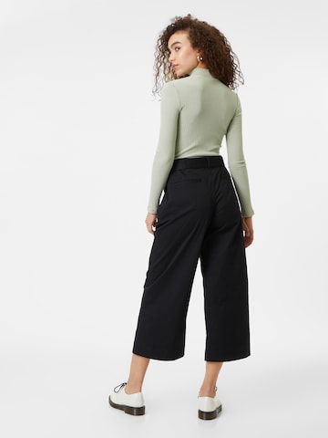 Lauren Ralph Lauren Široke hlačnice Hlače 'BRIENDA' | črna barva