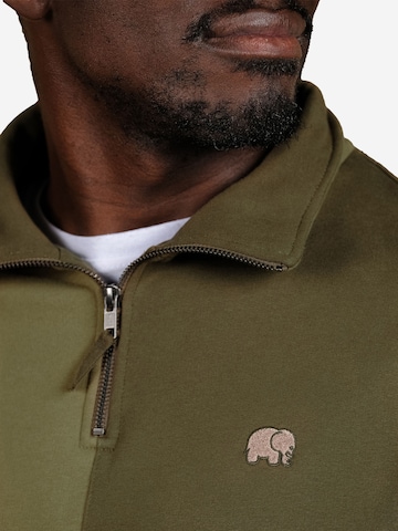 Trendsplant Tepláková bunda ' COLOR BLOCK ' - Zelená