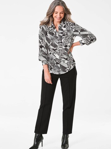 Goldner Bluse in Schwarz