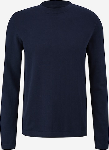 Pull-over QS en bleu : devant