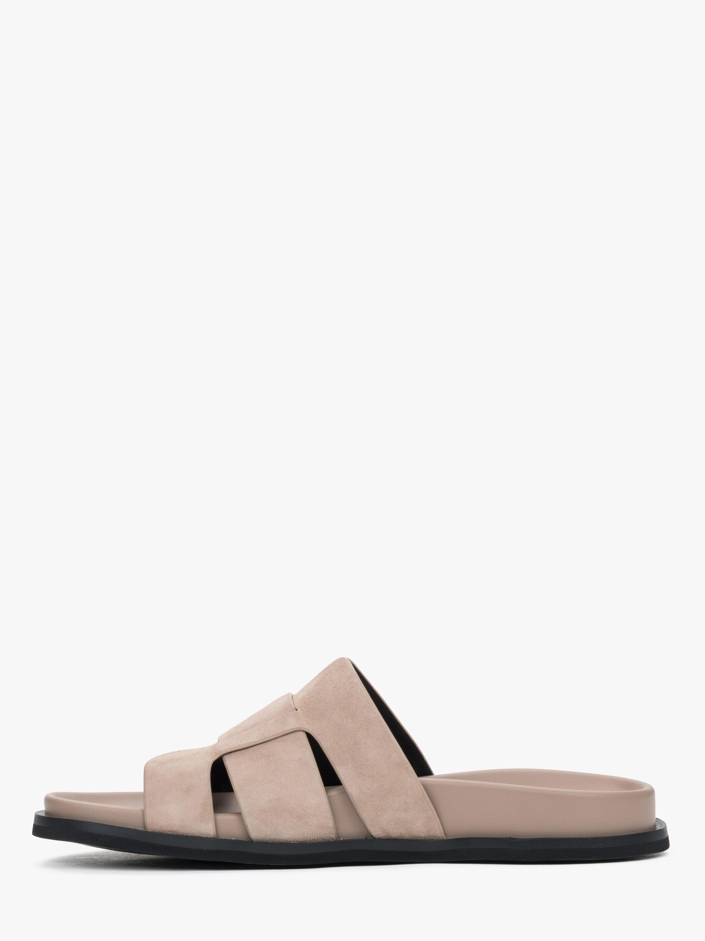 Estro Mules '2601' in Beige: front