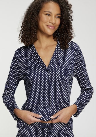 s.Oliver - Camiseta para dormir en azul: frente