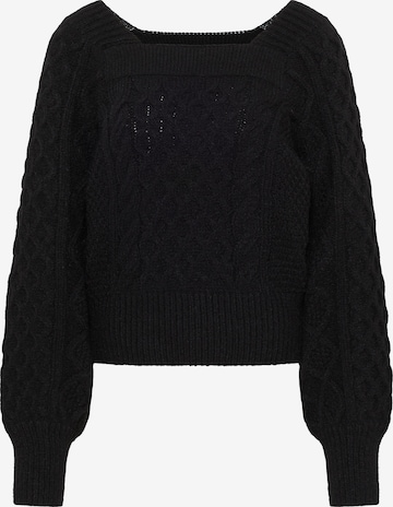 Pull-over 'Tylin' faina en noir : devant