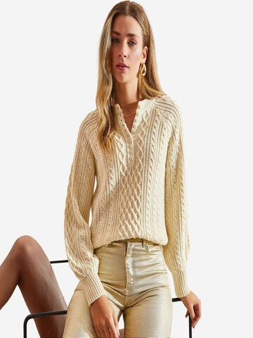 Bianco Lucci Pulover 'Pullover' | bež barva
