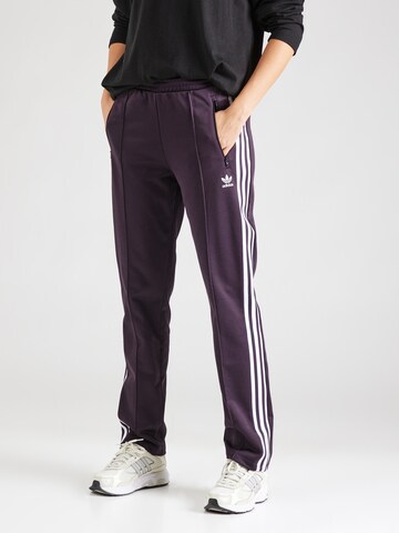 ADIDAS ORIGINALS Regular Pants 'Beckenbauer' in Purple: front