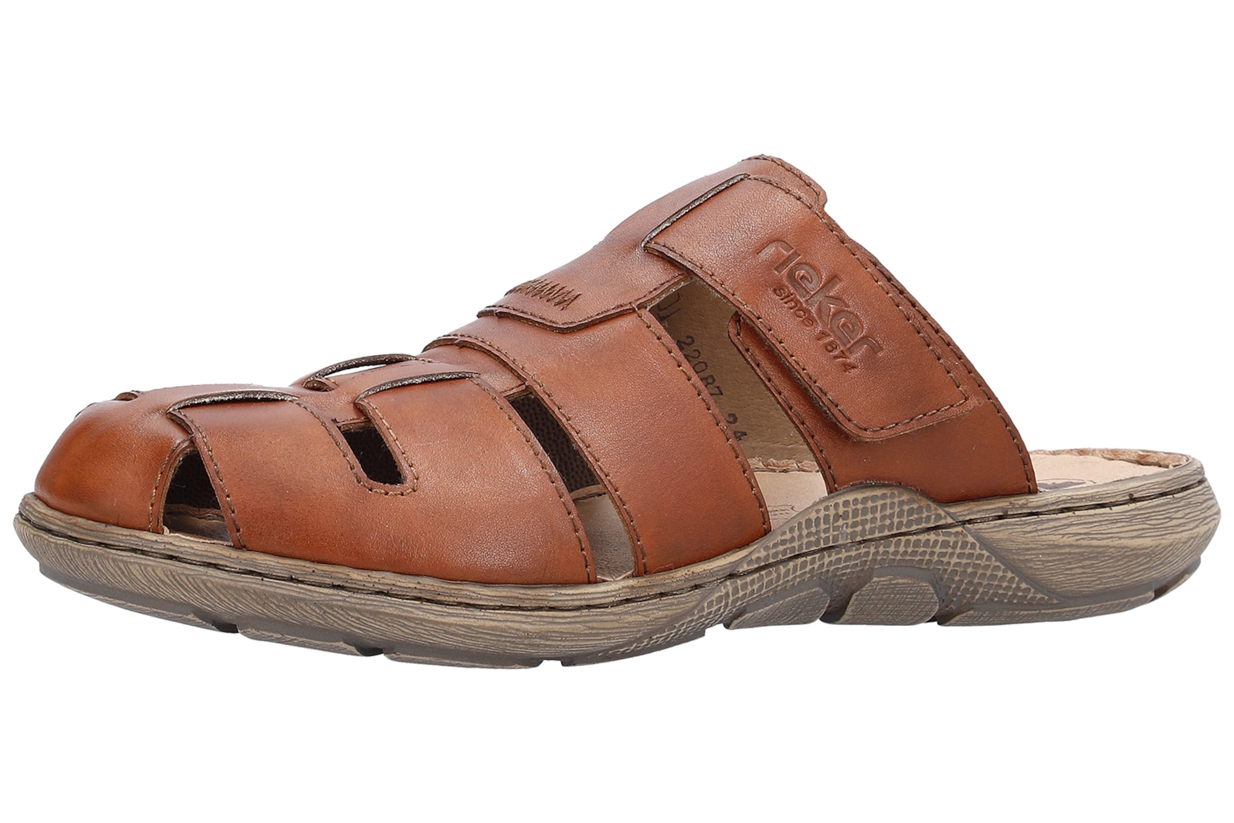 Mule '22087' Rieker en marron : devant