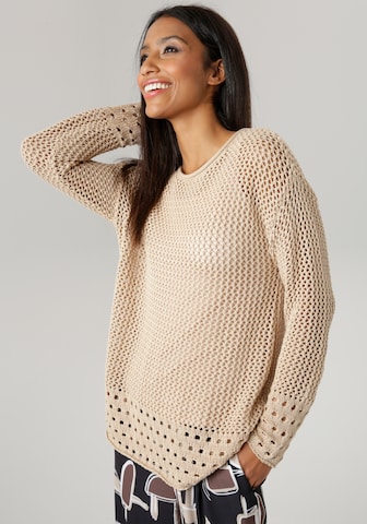 Aniston SELECTED Sweater in Beige