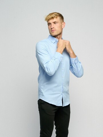 Coupe regular Chemise ' The Original ' TEESHOPPEN en bleu