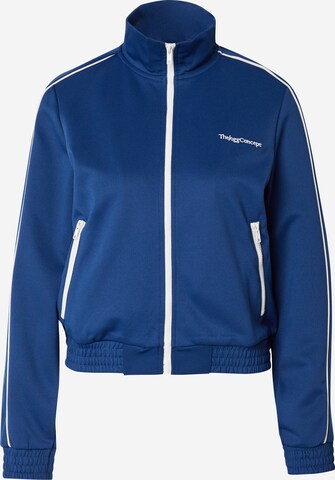 The Jogg Concept Zip-Up Hoodie 'SIMA' in Blue: front