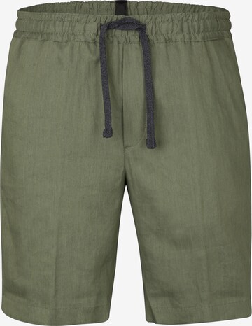 STRELLSON Regular Pleated Pants 'Kaji' in Green: front