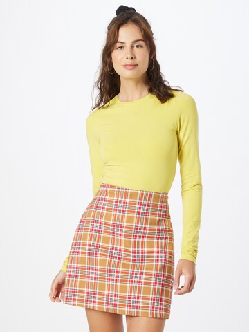 WEEKDAY Shirt in Yellow: front