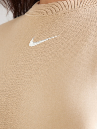 Megztinis be užsegimo 'PHNX FLC' iš Nike Sportswear, spalva – kapučino spalva / balta, Prekių apžvalga