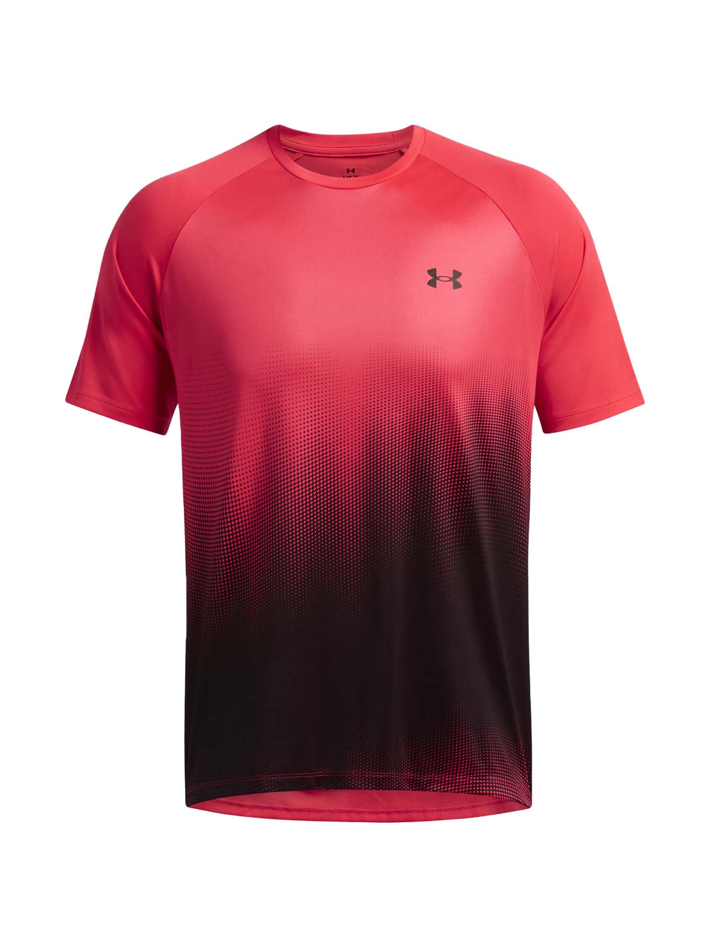 UNDER ARMOUR Functioneel shirt 'Tech Fade' in Rood: voorkant