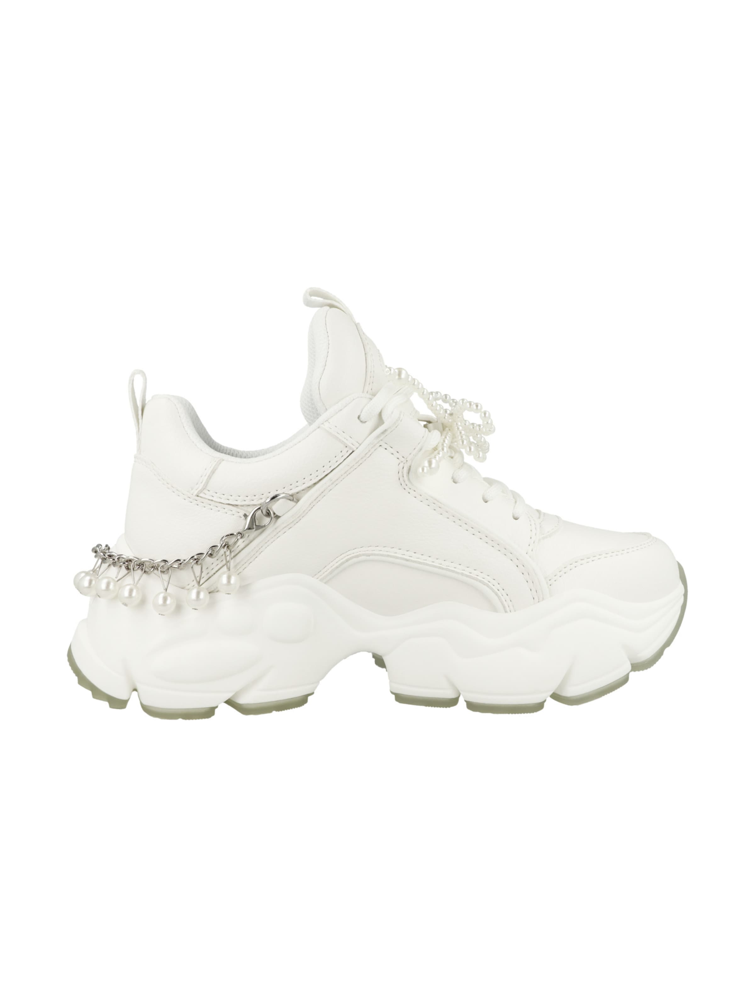 BUFFALO Sneakers 'Binary Chain Pearl' in White