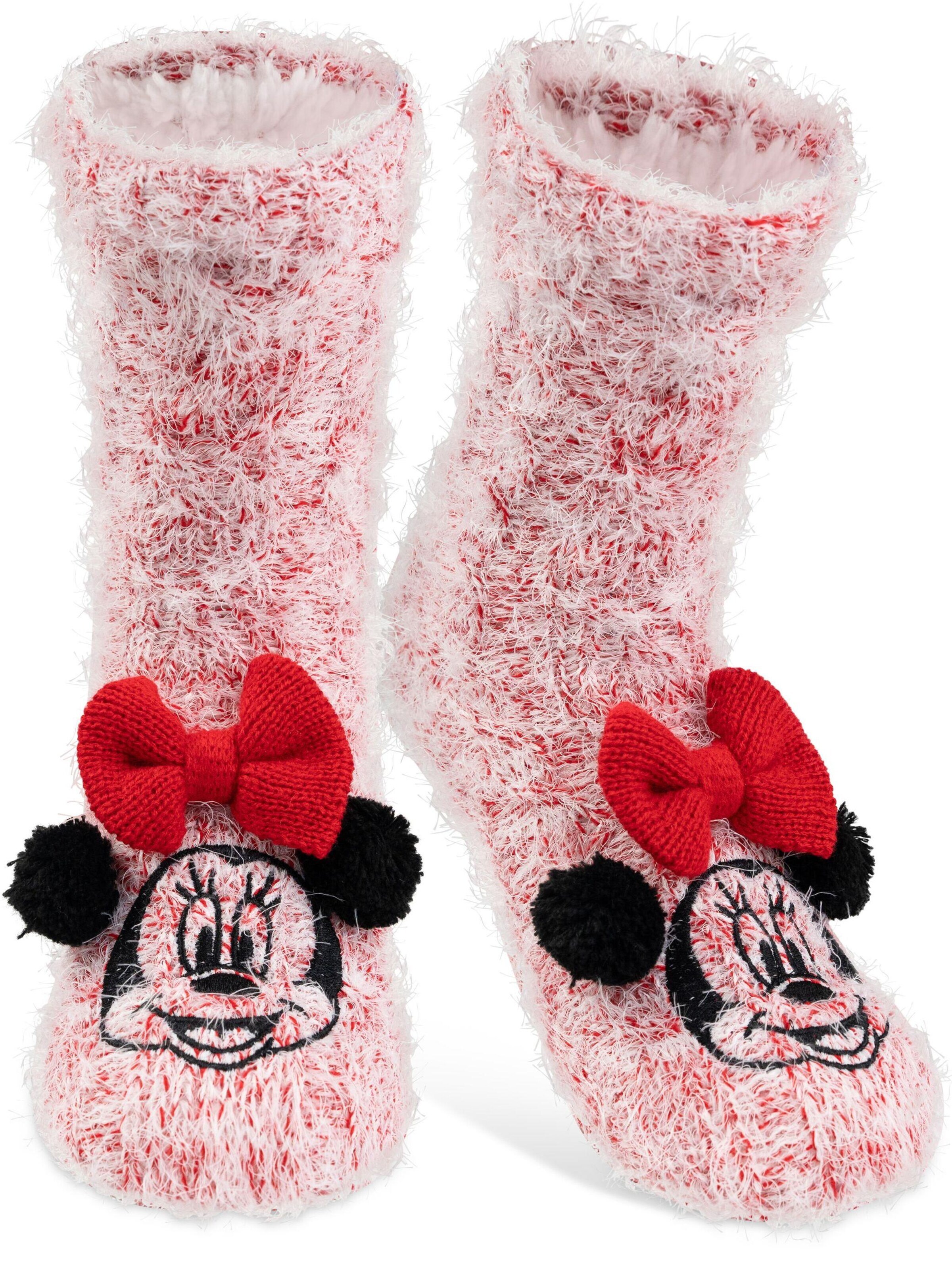 Disney Minnie Mouse Socks in Red: front