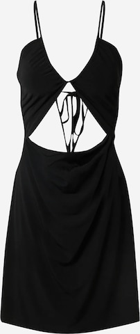 Robe 'Lucia' A LOT LESS en noir : devant