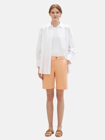 TOM TAILOR Loosefit Shorts in Orange