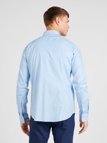 HUGO Slim fit Button Up Shirt 'Evito' in Blue