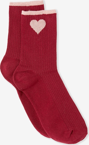 ETAM Socken in Rot: Vorderseite