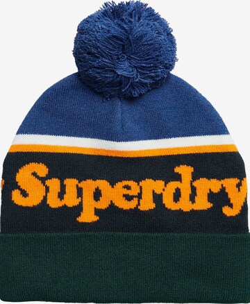 Bonnet Superdry en bleu : devant