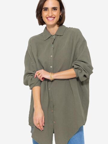SASSYCLASSY Bluse 'lange Variante'‌‌‌‌‌‌ in Grün
