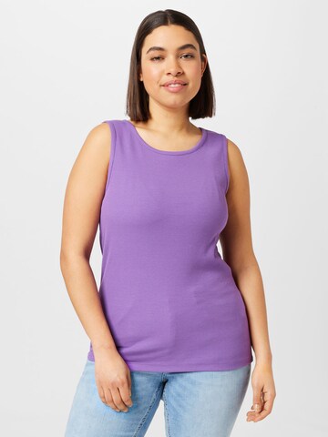 ONLY Carmakoma Top 'KENYA' in Purple: front