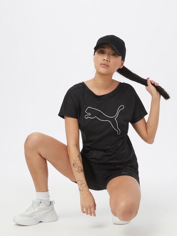 PUMA Funkcionalna majica | črna barva