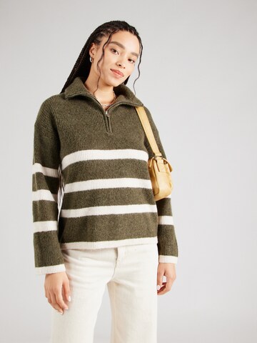 SELECTED FEMME Sweater 'SLFMALINE' in Green: front