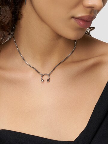 Liebeskind Berlin Necklace 'Urban Chic' in Silver: front