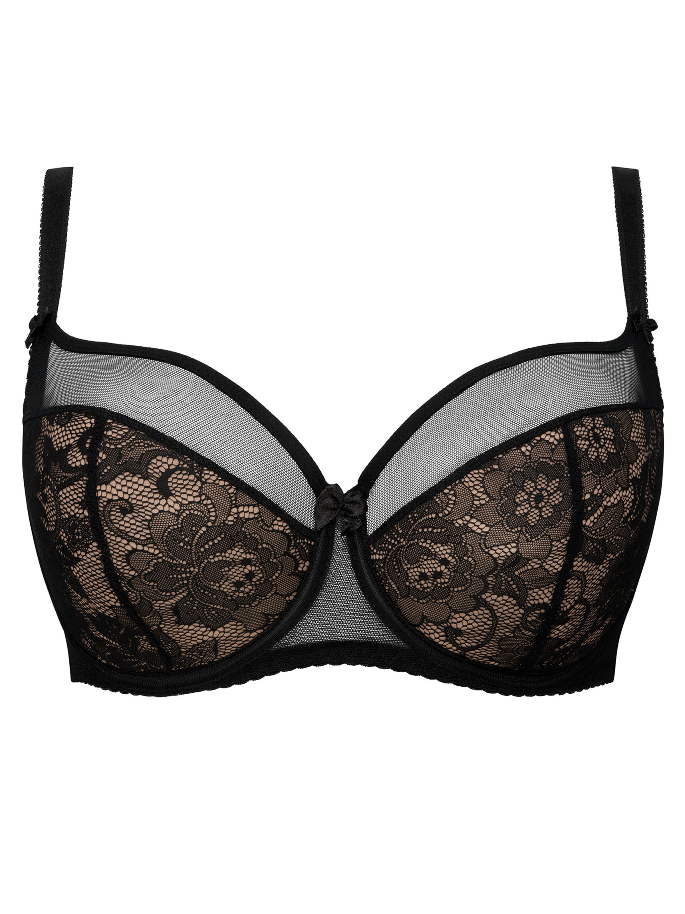 Azal T-shirt Bra 'Anita' in Black: front