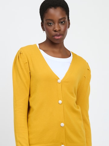 Cardigan Influencer en jaune