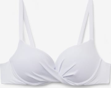 CALZEDONIA Bikinitop 'Premium Fit' in Weiß: Vorderseite